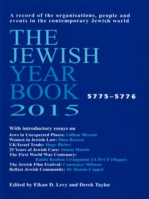 cover image of The Jewish Year Book 2015